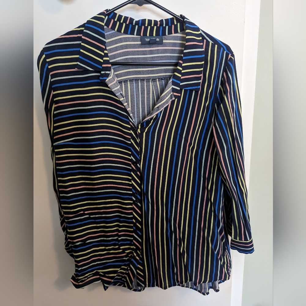 Stripped multicolor modcloth button down